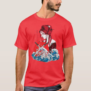 Big wave Kanagawa Japan, Anime  T-Shirt