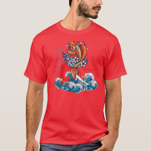 Big wave Kanagawa Japan  Okinawa Koi fish  T-Shirt