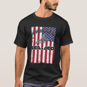 Big Wave Seadoo American Live Free T-Shirt