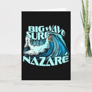 Big Wave Surfer 100 Foot Wave Surf Nazare Portugal Card