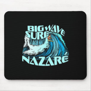 Big Wave Surfer 100 Foot Wave Surf Nazare Portugal Mouse Pad