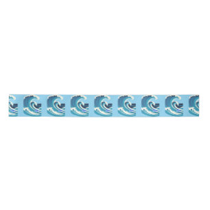 Big Wave Surfer Thunder_Cove Satin Ribbon