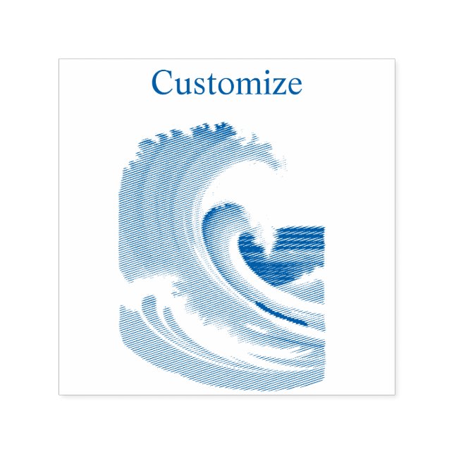 Big Wave Surfer Thunder_Cove Self-inking Stamp (Design)