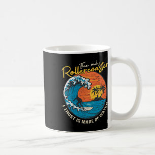 Big Wave Surfing Graphic Ocean Design For Surfer M Coffee Mug