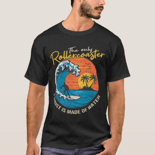 Big Wave Surfing Graphic Ocean Design For Surfer M T-Shirt