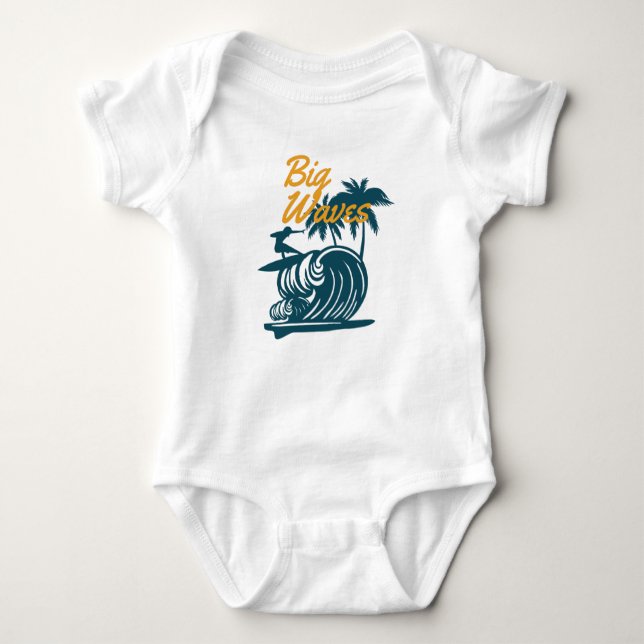 Big Waves Baby Bodysuit (Front)