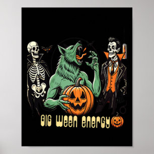 Big Ween Energy Halloween Party For Horror Fans  Poster