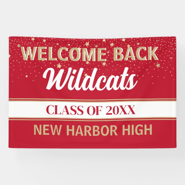 Big Welcome Back Class Reunion Banner (Horizontal)