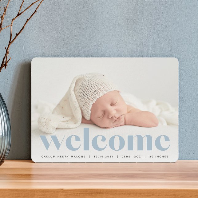 Big Welcome | Photo Birth Announcement (Creator Uploaded)