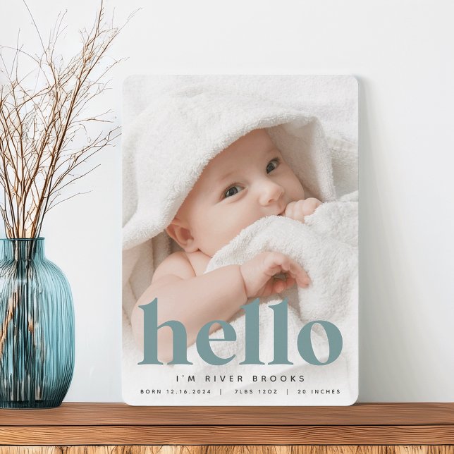 Big Welcome | Photo Birth Announcement (Creator Uploaded)