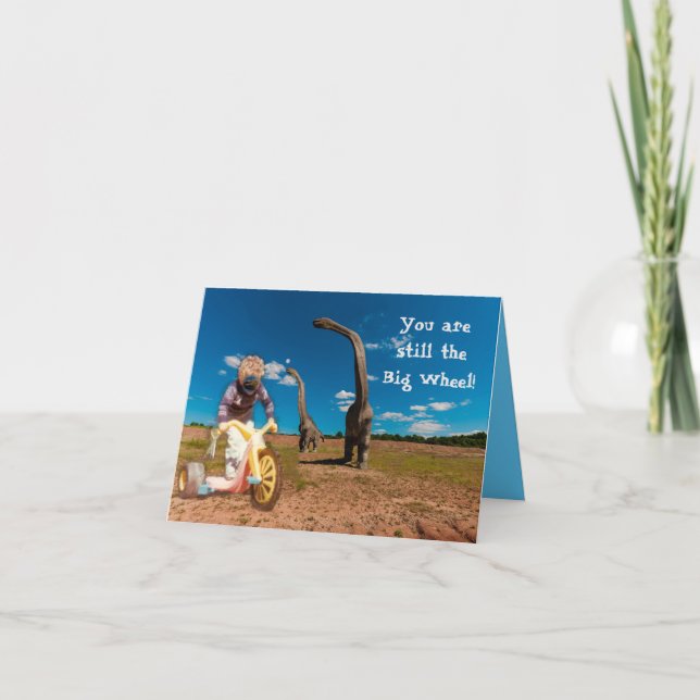 "Big Wheel" Birthday Card (Front)