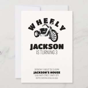 Big Wheel Boy Birthday Invitation-Wheely Big Deal Invitation