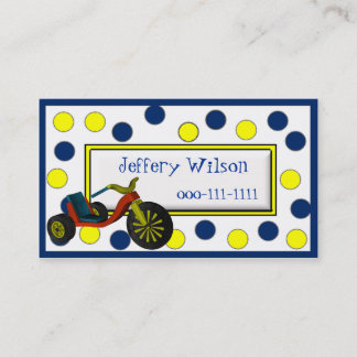 Big Wheel Childrens Calling Card