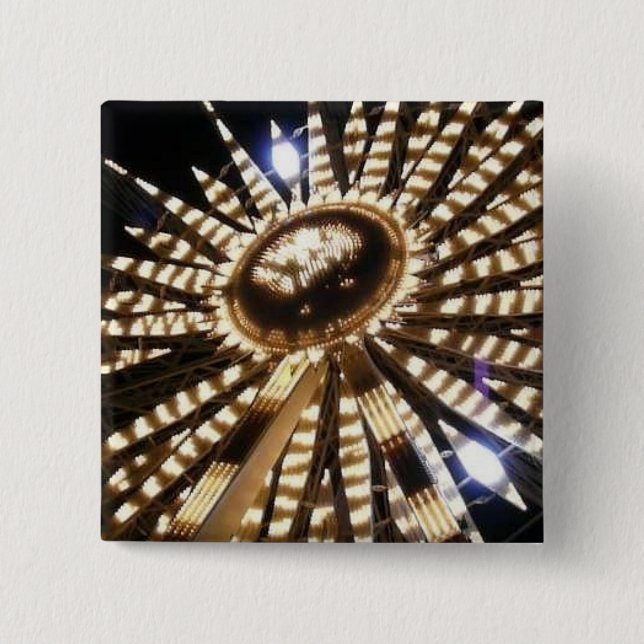 Big Wheel Christmas Star 15 Cm Square Badge (Front)