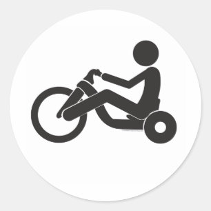 Big-Wheel-T Classic Round Sticker