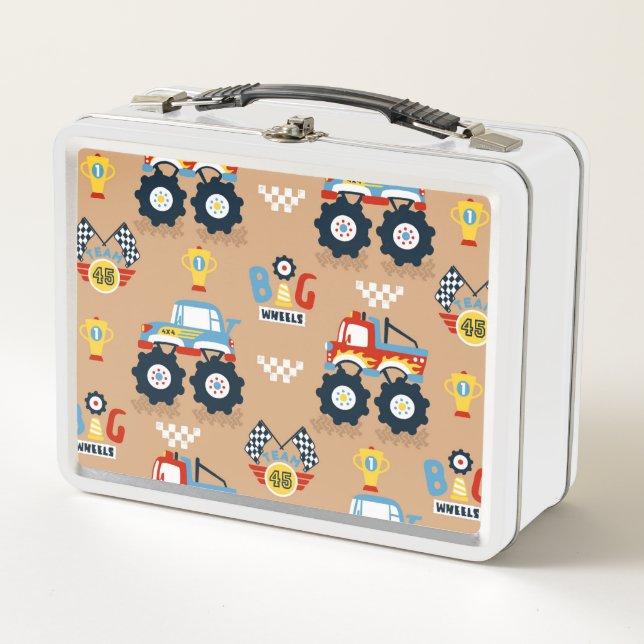 Big Wheels Metal Lunch Box (Front)