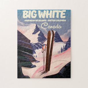 Big White British Columbia Canada ski. Jigsaw Puzzle