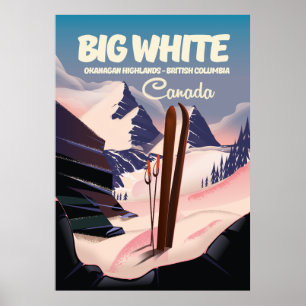 Big White British Columbia Canada ski. Poster