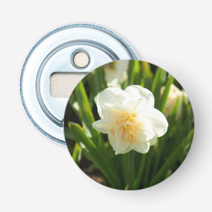Big white daffodils on a spring day   bottle opener