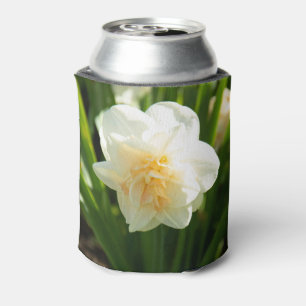 Big white daffodils on a spring day can cooler