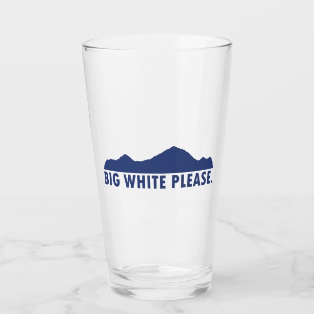 Big White Please Glass (Front)