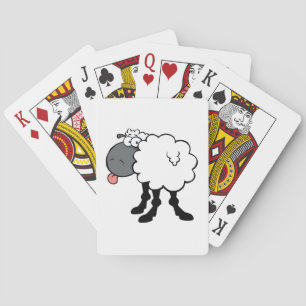 Big White Sheep Playing Cards