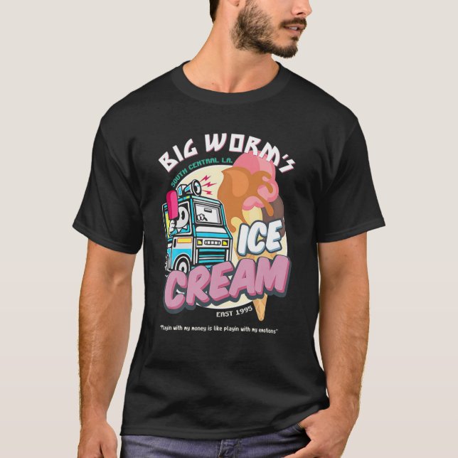 Big Worm Ice-Cream T-Shirt (Front)