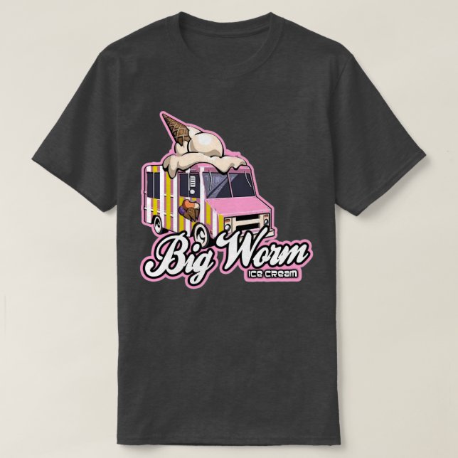 Big Worm Ice cream T-Shirt (Design Front)
