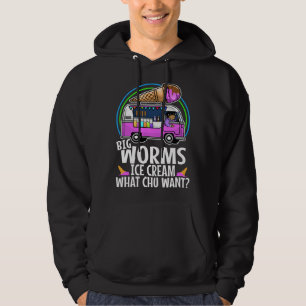 Big worms ice cream truck  3 hoodie