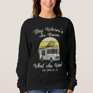 Big Worms Ice Cream What Chu Want Retro Sweatshirt