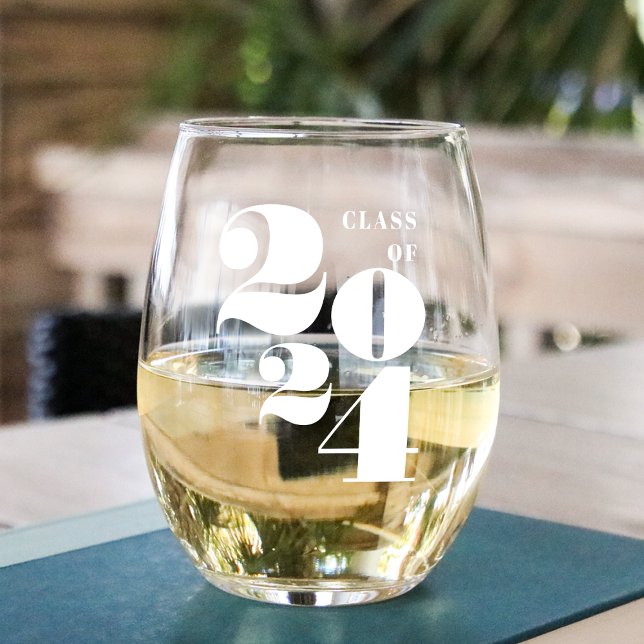 Big Year | Class of 2025 Graduation Stemless Wine Glass (Creator Uploaded)