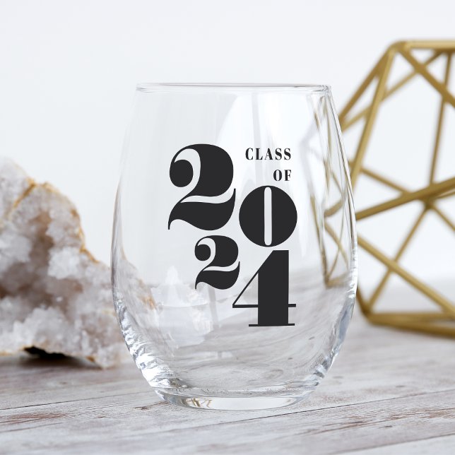 Big Year | Class of 2025 Graduation Stemless Wine Glass (Creator Uploaded)
