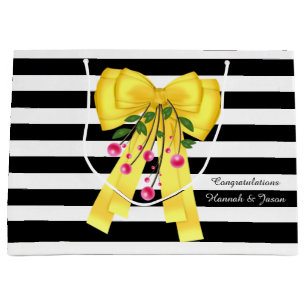 Big Yellow Bow Custom Gift Bag
