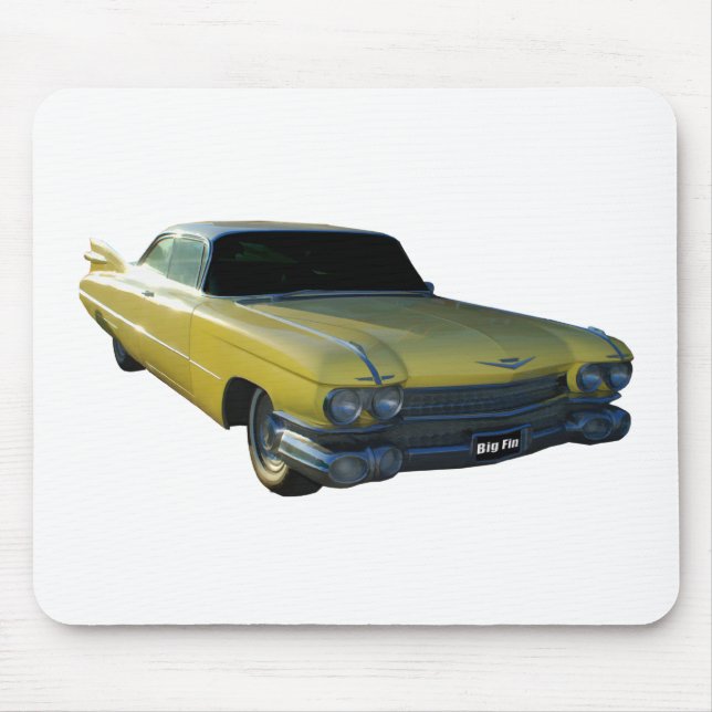 Big Yellow Fin 59 Cadillac Mouse Pad (Front)