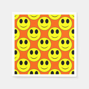 Big Yellow Happy Face Napkin