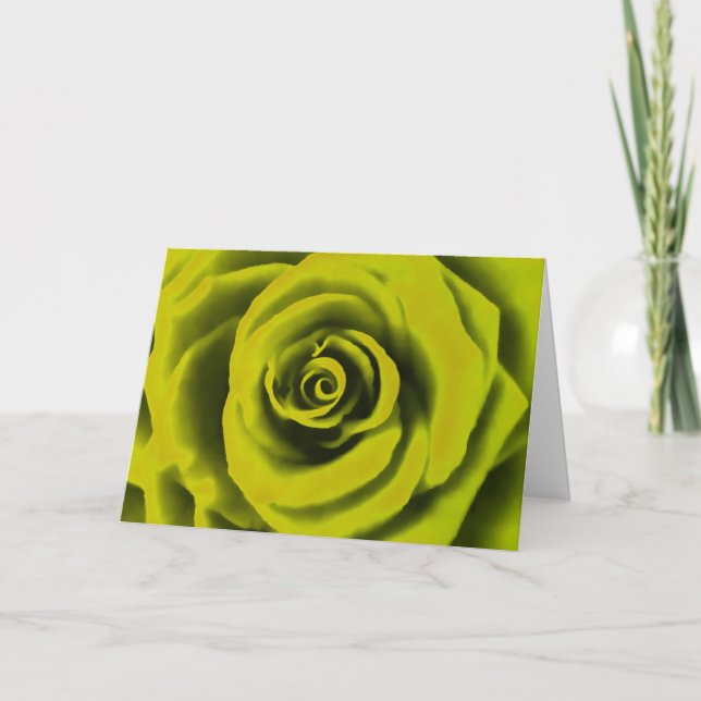 Big Yellow Rose Card (Front)