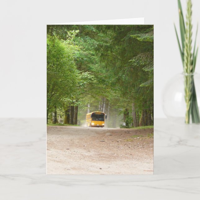 Big Yellow School Bus Card (Front)