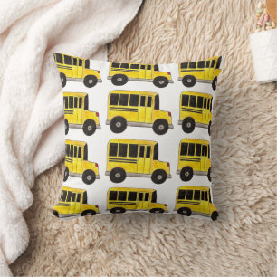 Big Yellow School Bus Teacher Driver Education Cushion