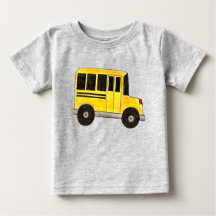 Big Yellow School Bus Teacher Education Transport Baby T-Shirt