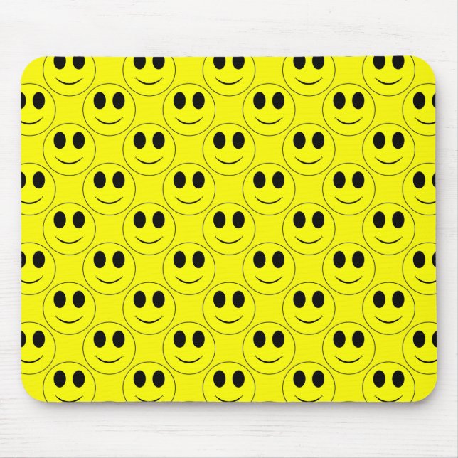 Big Yellow Smiley Allover-Mousepad Mouse Pad (Front)