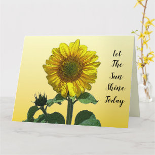 Big Yellow Sunflower Card