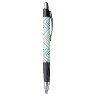 Big Zag Chevron in Green and Aqua