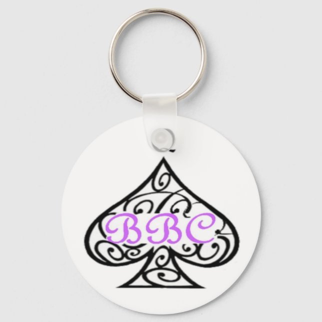 BigBlackCock Queen Of Spades Key Ring (Front)