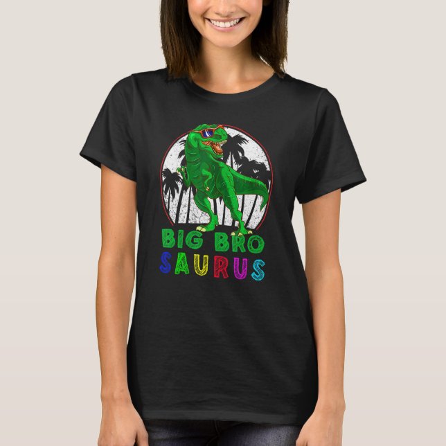 Bigbrosaurus Rex Dinosaur Big Bro Saurus Brother F T-Shirt (Front)