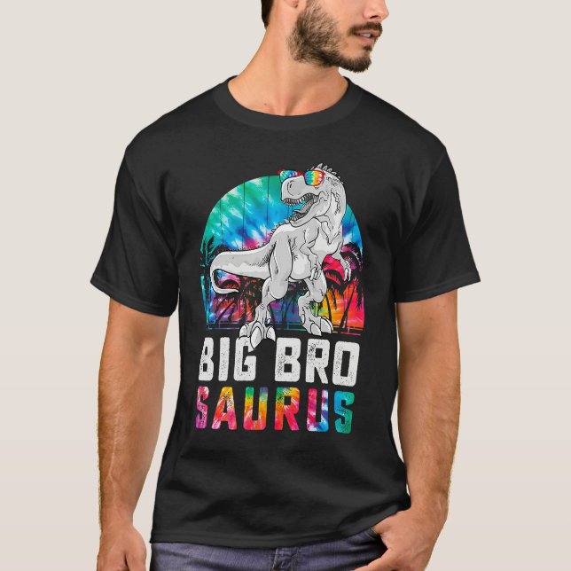 Bigbrosaurus Rex Dinosaur Big Bro Saurus Family Ma T-Shirt (Front)