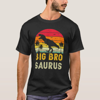 Bigbrosaurus T Rex Dinosaur Big Brother Saurus Ret T-Shirt