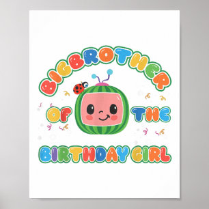 Bigbrother Of The Birthday Girl Melon Family Match Poster