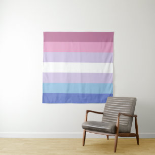 Bigender Flag 57 x 57 Tapestry