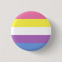 Bigender Pride Button (Yellow)