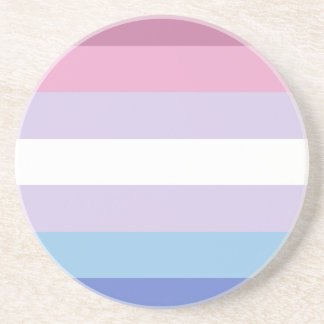 bigender pride flag coaster